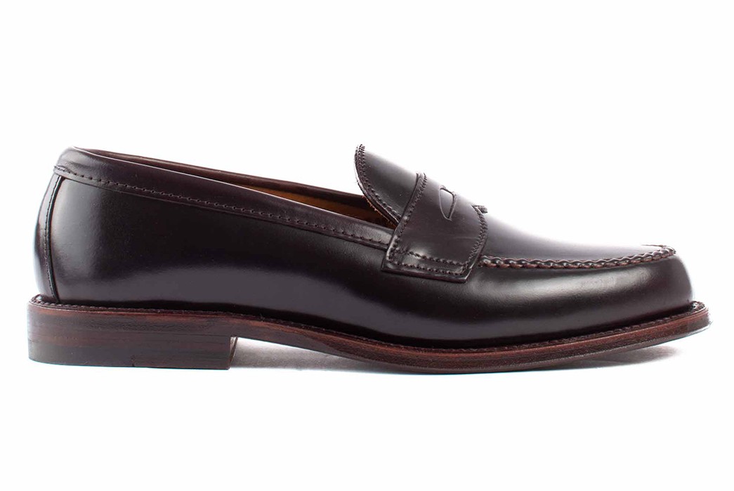 Spend-A-Penny-On-Alden's-Color-8-Shell-Leisure-Handsewn-Loafers-single-side