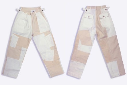 W'menswear's-Good-Ol'-Whats-her-face-Line-Crafts-Sustainable-Unisex-Flight-Pants-With-Nama-Denim-front-back