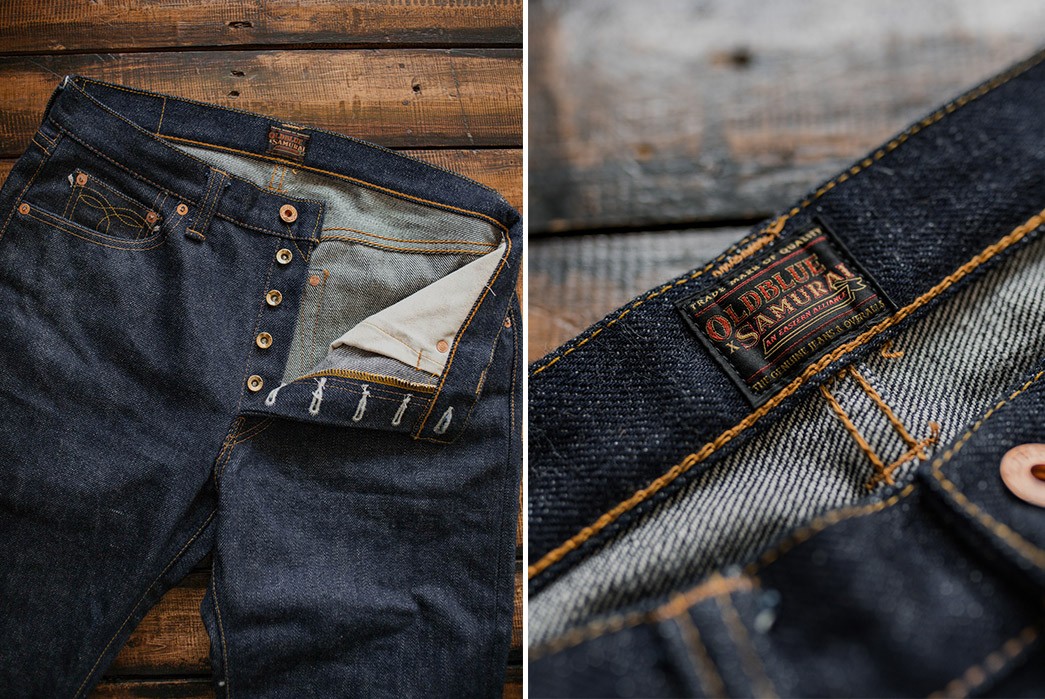 Oldblue-Co.-Collaborates-With-Samurai-Jeans-front-top-and-back