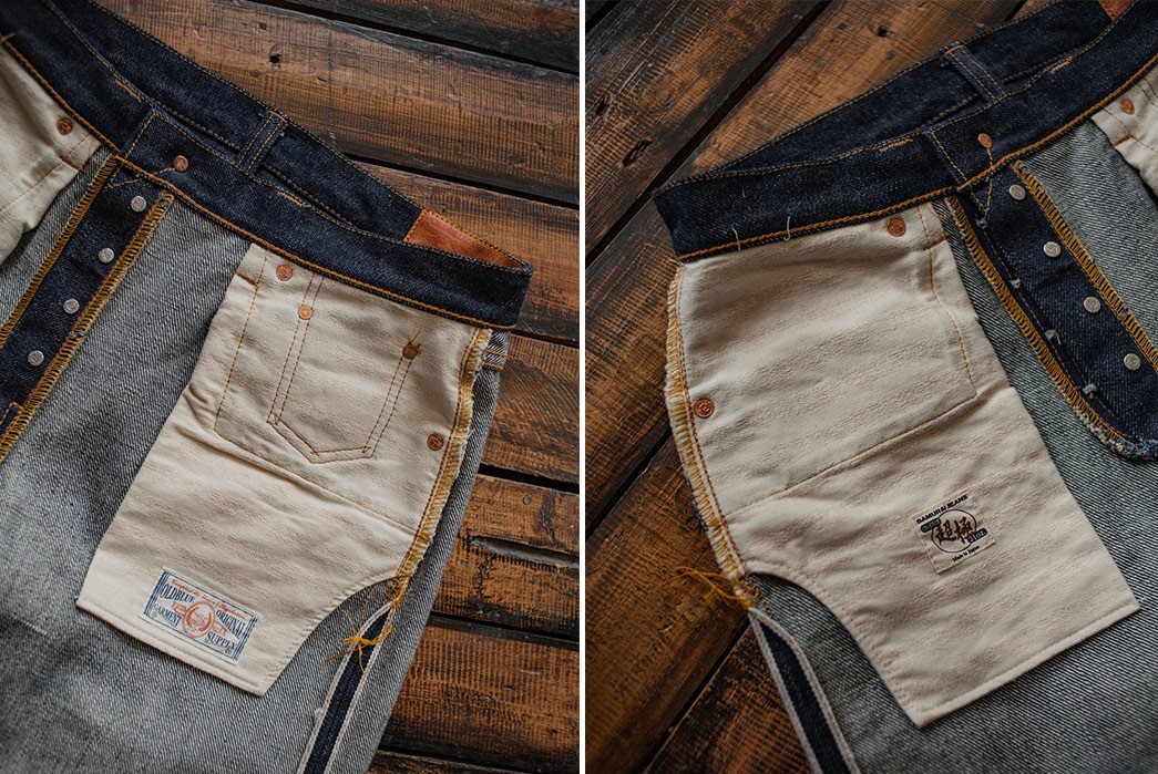 Oldblue-Co.-Collaborates-With-Samurai-Jeans-inside-pocket-bags