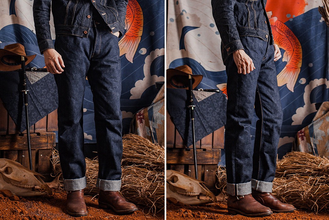 Oldblue-Co.-Collaborates-With-Samurai-Jeans-model-front-side