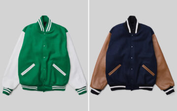Play-The-Field-In-These-Quintessential-Varsity-Jackets-By-American-Trench-green-and-blue-front