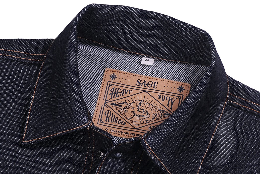 Sage-Unleashes-Its-Ridger-Type-II-In-Two-Fabrics-front-collar-and-inside-leather-patch
