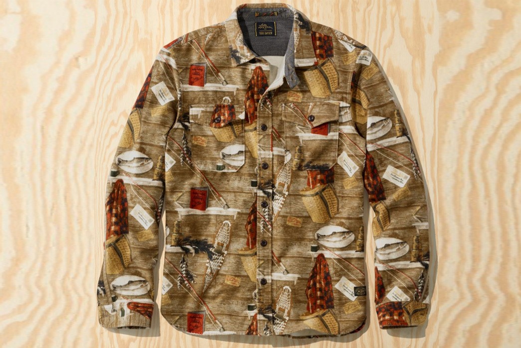 Camo-Shirts---Five-Plus-One-4)-L.L.-Bean-x-Todd-Snyder-Chamois-Shirt-in-Olive-Maine-Camo