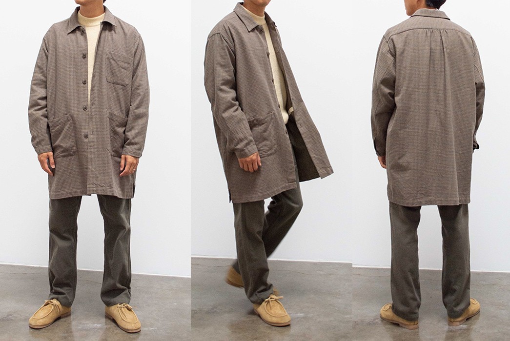 Fujito's-Shirt-Coat-Is-Perfect-For-West-Coast-Winters-model-front-side-back