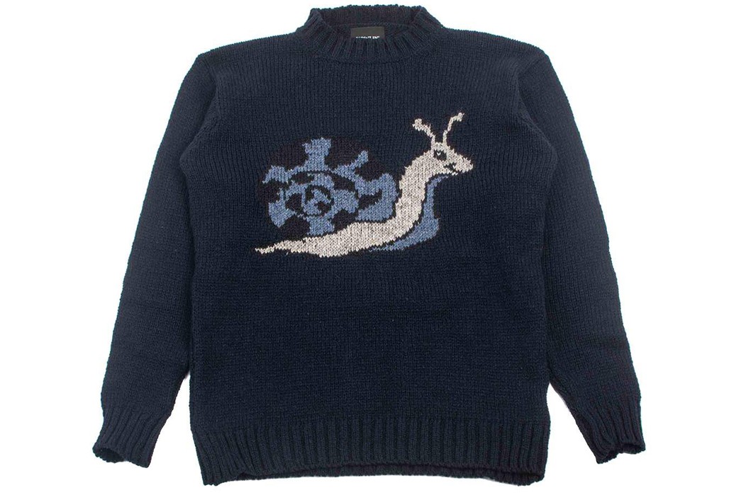 Live-Slow-In-Howlin's-Snails-In-Paradise-Sweater-front