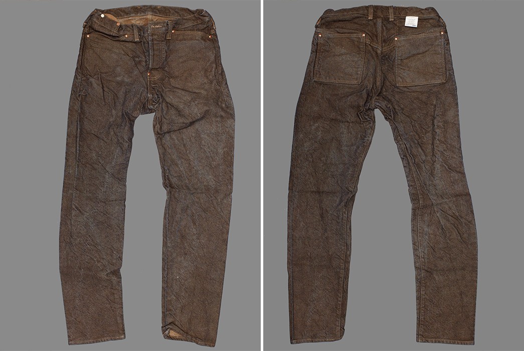 Uniquely-Colored-Selvedge---Five-Plus-One-Plus-One-–-Tender-Co-Type-130-Walnut-Dyed-19Oz.