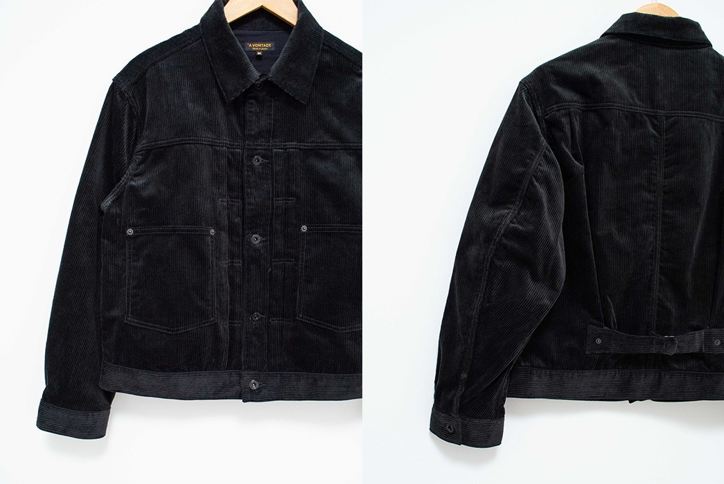 A-Vontade's-WW2-Corduroy-Jacket-Is-A-Charming-Blacked-Out-Blouson-front-back-detailed