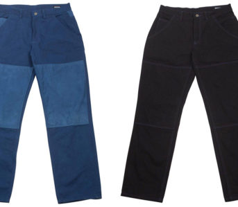 Arpenteur-Utilizes-Woad-for-Its-Eddie-P-Pants-blue-and-dark-fronts