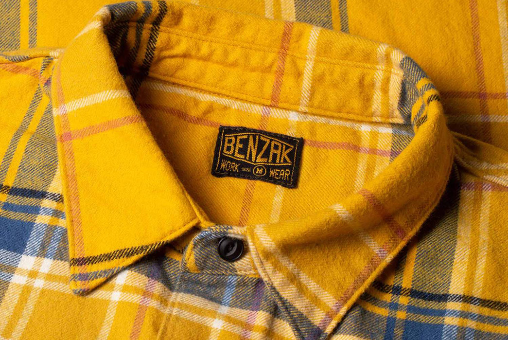 Benzak-Denim-Developers-Add-Two-New-Work-Shirts-To-Its-Roster-front-collar-yellow