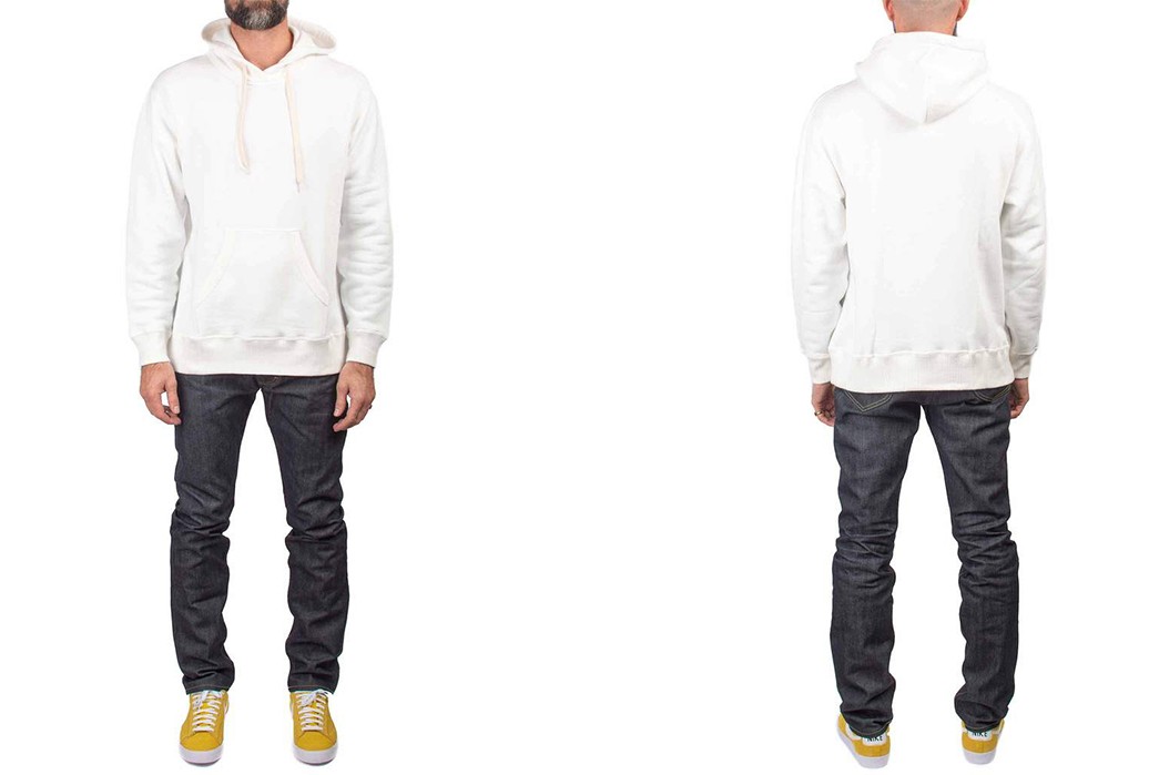 Experience-The-Versatility-Of-The-White-Hoody-With-Velva-Sheen's-Loopwheeler-P-O-model-front-back