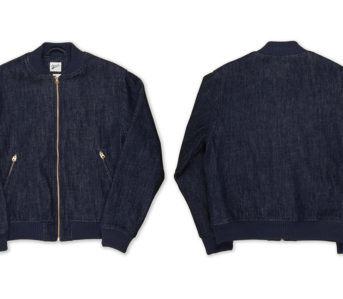 Fade-Your-Way-Into-The-Big-Leagues-With-Benzak's-Denim-Varsity-Bomber-Jacket-front-back