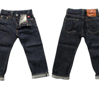 Fullcount-Introduces-Kid's-Denim-With-Adjustable-Waistband-front-back