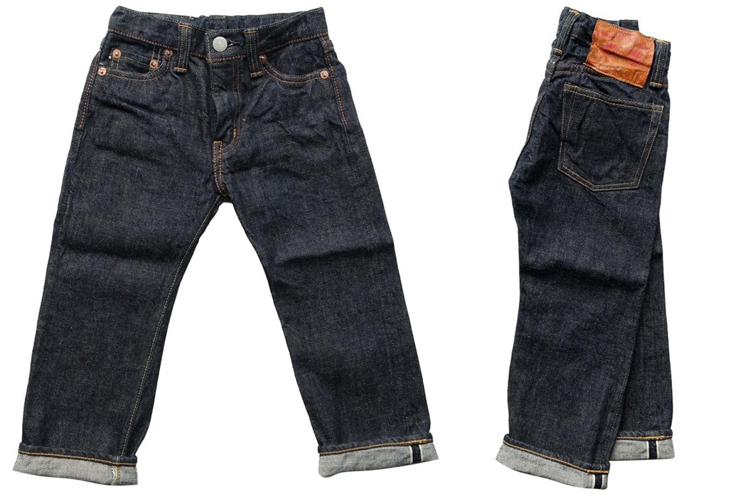 Fullcount-Introduces-Kid's-Denim-With-Adjustable-Waistband-front-side