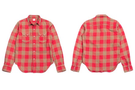 Jelado-Worships-Levi's'-Western-Wear-Label-With-Its-Round-Up-Shirt-In-Cherry-front-back