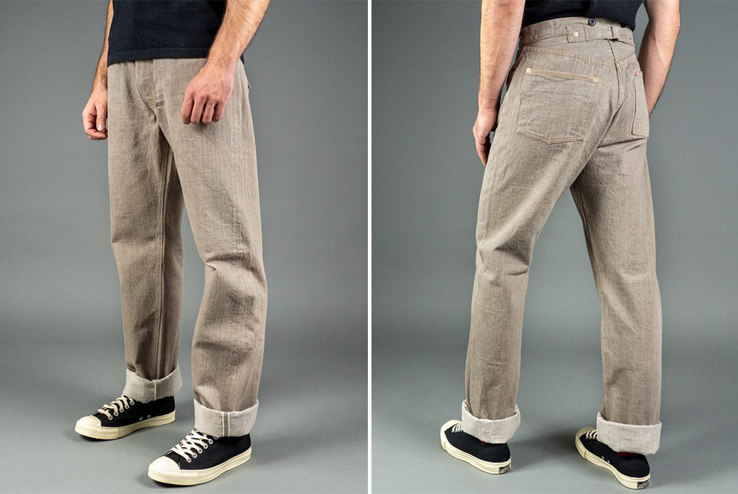 TCB-Reproduced-Denim-Found-In-An-Old-Mine-By-Viktor-Fredback-pants-model-front-and-back-sides
