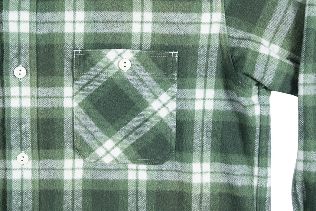 Sugar-Cane-Bleaches-Its-Winter-Flannel-For-FW21-front-pocket-and-buttons