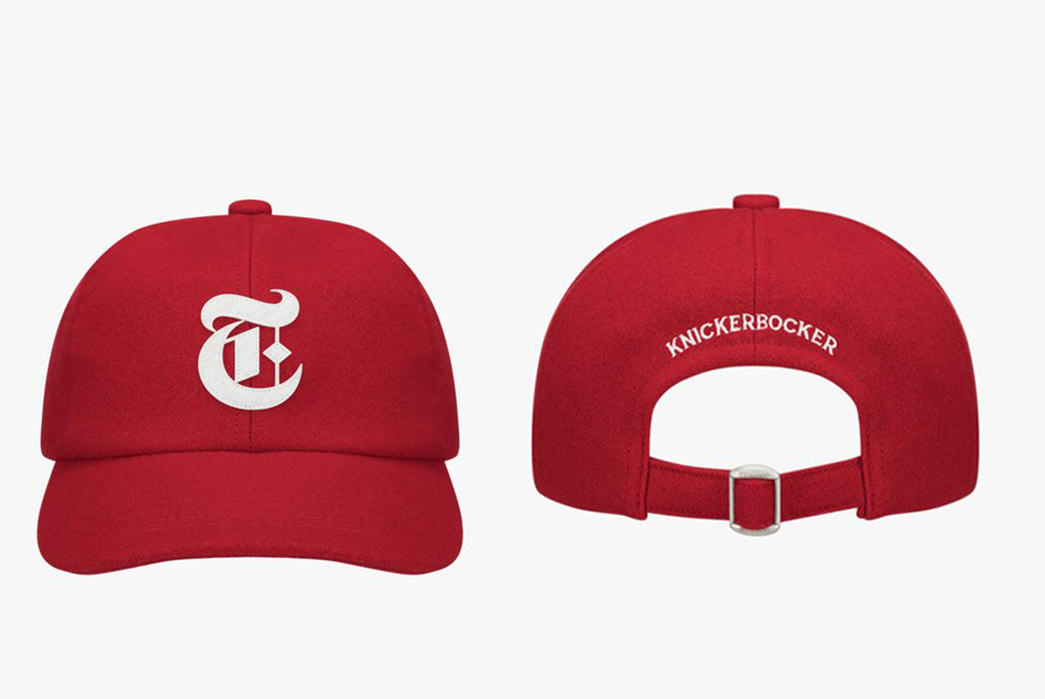 Knickerbocker-Releases-New-York-Times-Holiday-Capsule-Collection-front-back-red-cap