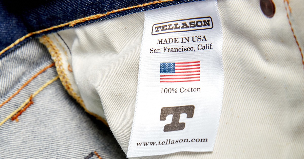 Tellason Jeans Made With Run Of Proximity Mills Raw Selvedge Denim
