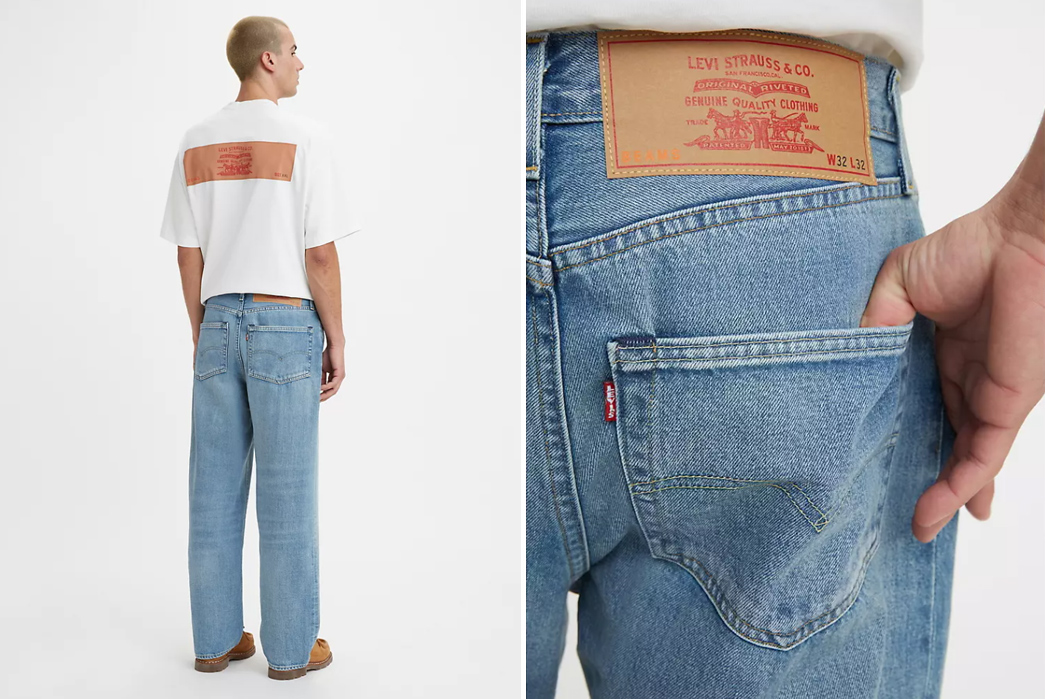 Beams-Teams-Up-With-Levi's-For-Collection-Of-'Super-Wide'-Silhouettes-model-back-and-back-top