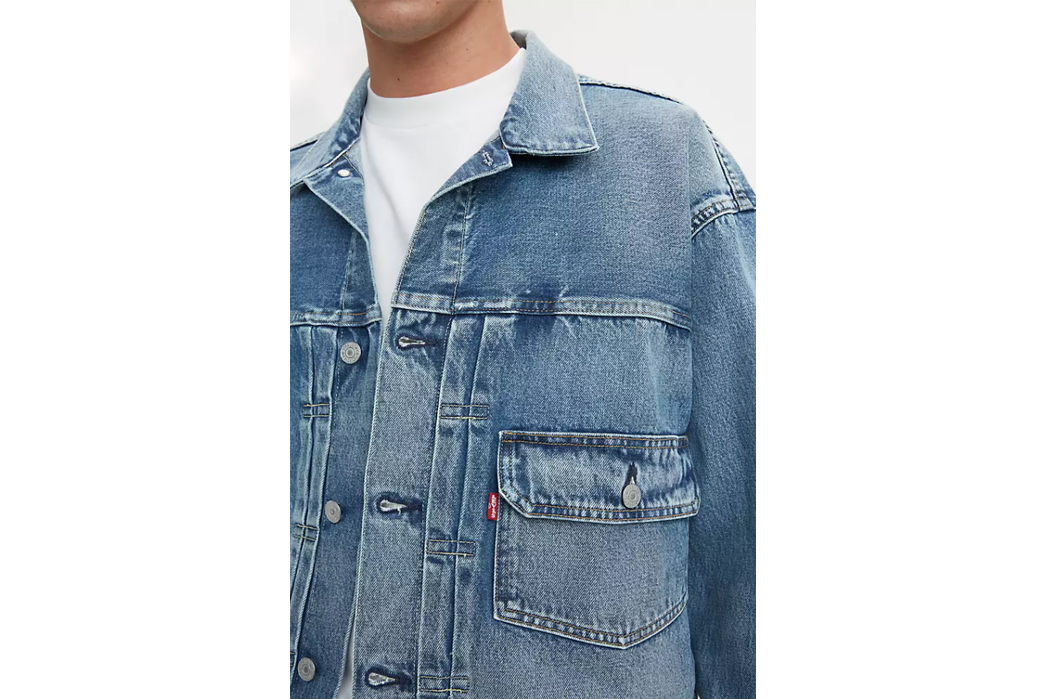 Beams-Teams-Up-With-Levi's-For-Collection-Of-'Super-Wide'-Silhouettes-model-front-jacket