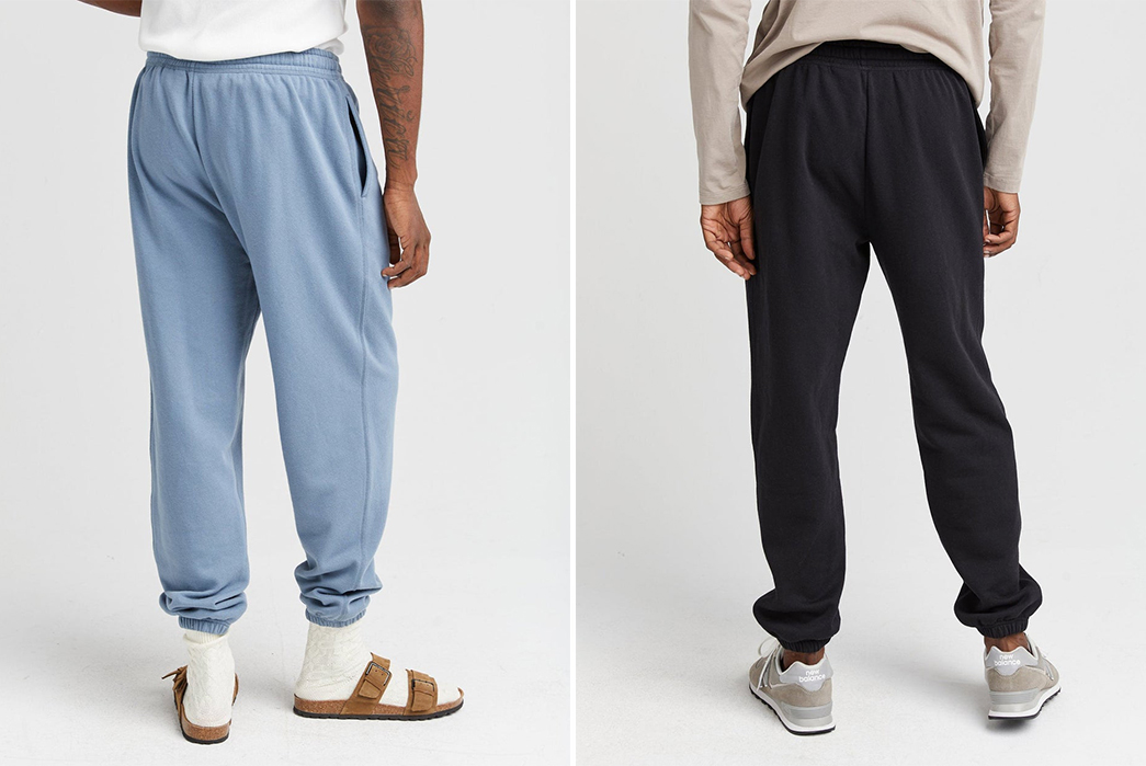 Richer-Poorer-Renders-A-Staple-Sweatpant-In-Recycled-Fleece-blue-and-brown-model-back