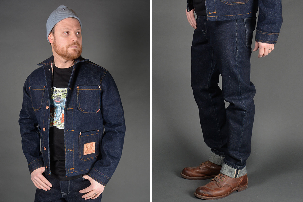 Sport-The-World's-Heaviest-Denim-With-SoSo's-33-oz.-Collection-model-jacket-and-pants