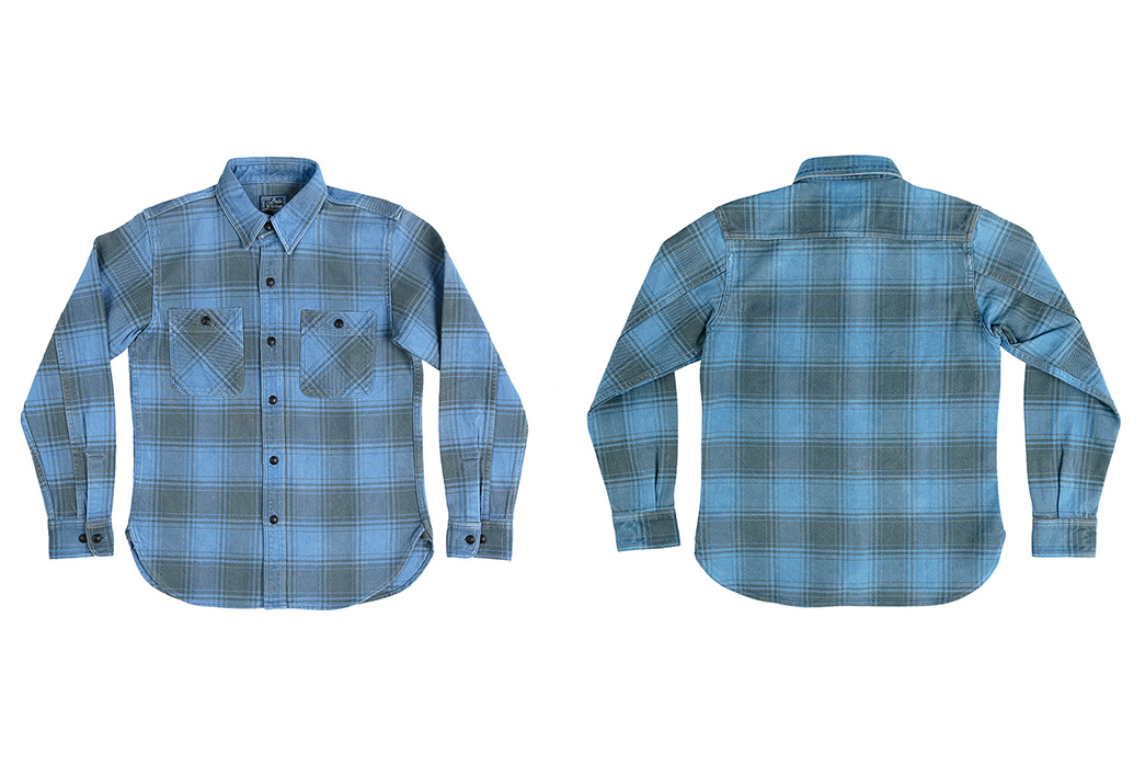 Studio-D-Artisan-Keeps-The-Fire-Flannels-Coming-With-Heavyweight-Indigo-Check-front-back