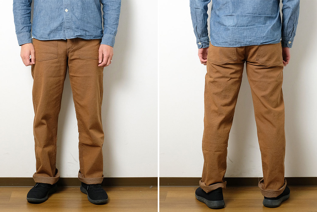 Buzz Rickson's Repros Early Wartime Pants With WW1 Brown Denim 