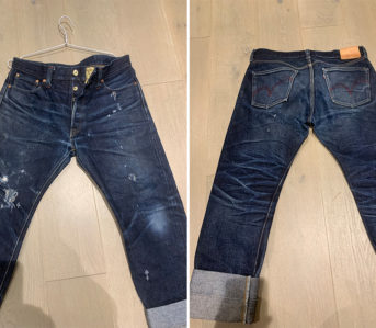 Fade-Friday---Samurai-x-Corlection-S511XX25oz-CM-'Attack-Like-Flames'-(3-Months,-3-Washes)-front-back
