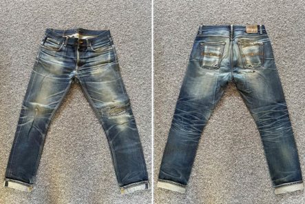 Fade-Friday---Nudie-Lean-Dean-Raw-Japan-Selvedge-(4-Years,-1-Wash,-10-Soaks)-front-back