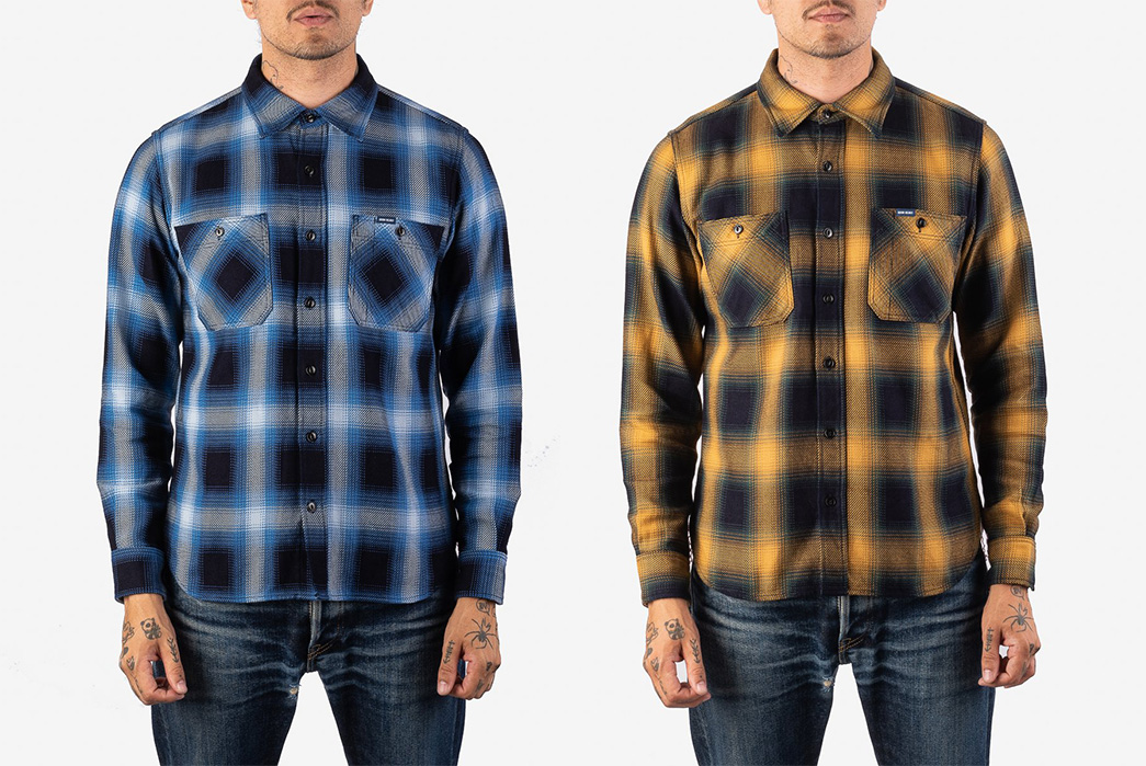 Iron Heart Comes Through With Two New Ombre Check Work Shirts