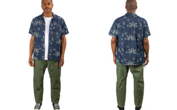 Join-The-Aircrew-With-Engineered-Garments'-Latest-Military-pants-model-front-back