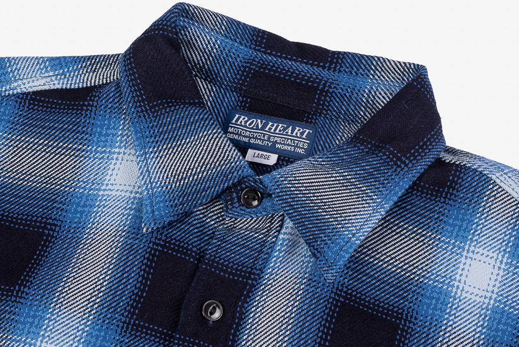 Iron-Heart-Comes-Through-With-Two-New-Ombre-Check-Work-Shirts-front-blue-collar