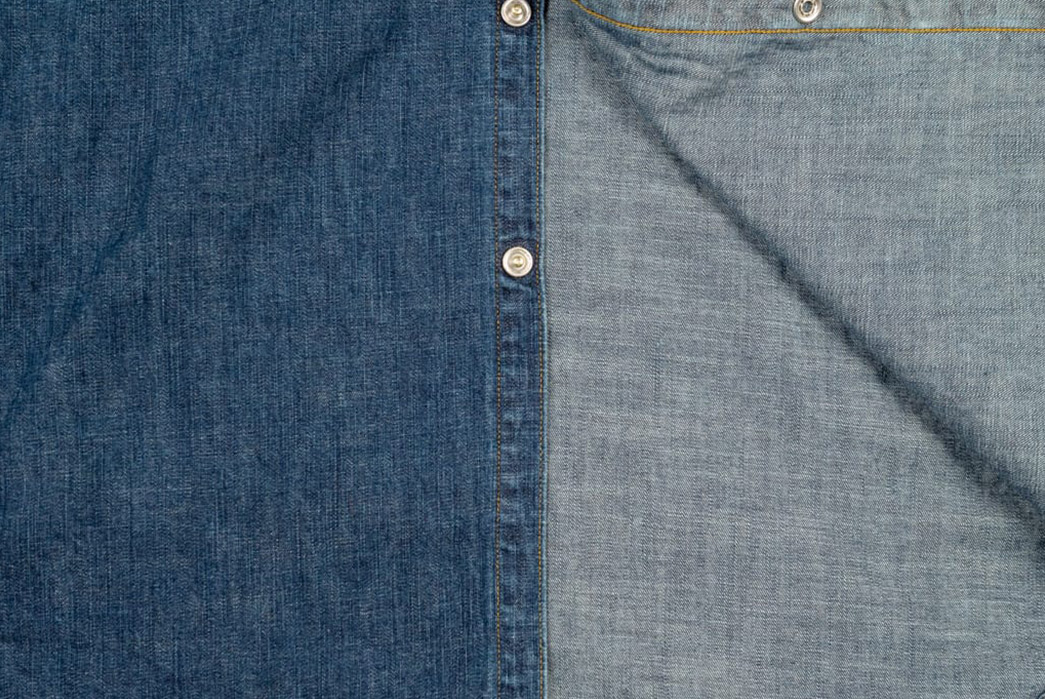 Stevenson-Overall-Co.-Rendered-Its-Cody-Shirt-In-Faded-Indigo-front-open-detailed
