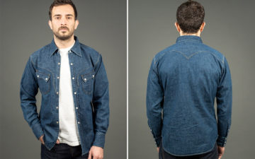 Stevenson-Overall-Co.-Rendered-Its-Cody-Shirt-In-Faded-Indigo-model-front-back