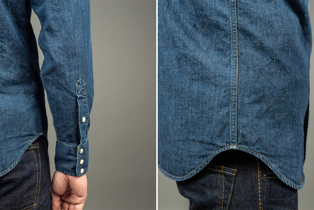Stevenson-Overall-Co.-Rendered-Its-Cody-Shirt-In-Faded-Indigo-model-sleeve-and-side