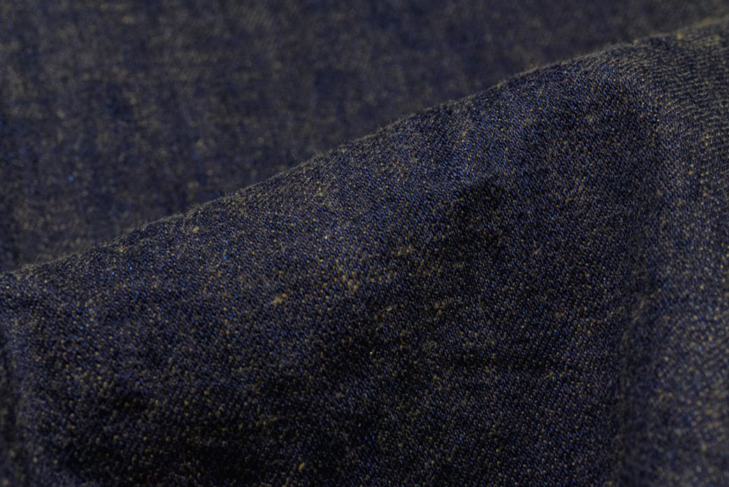 Tanuki's-Heavy-Kusaki-Regular-Jeans-Are-Partially-Dyed-With-Pomegranate-Skin-detailed