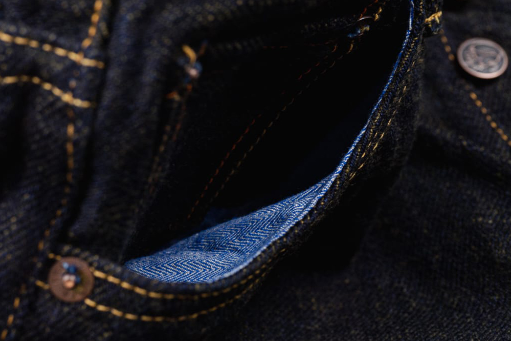 Tanuki's-Heavy-Kusaki-Regular-Jeans-Are-Partially-Dyed-With-Pomegranate-Skin-inside-pocket