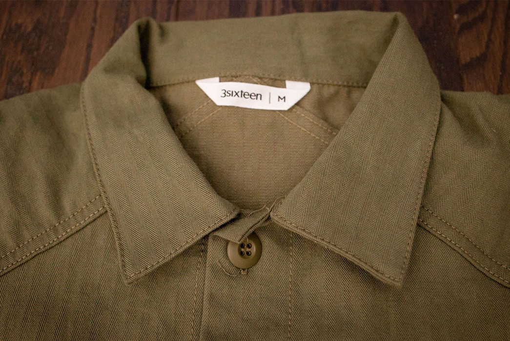 3sixteen-Constructs-Its-Officer-Shirt-From-Washed-Herringbone-Twill-front-collar-2