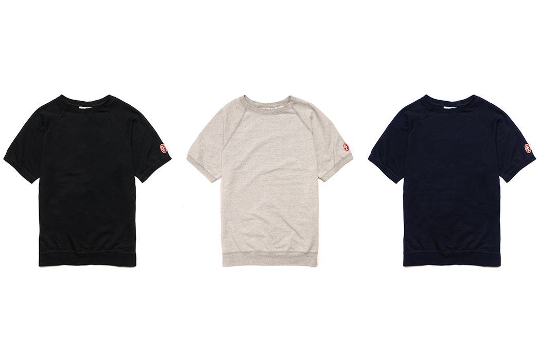 American-Trench-Launches-'Original-Equipment'-Sportswear-Line-black-grey-and-dark-blue-t-shirts