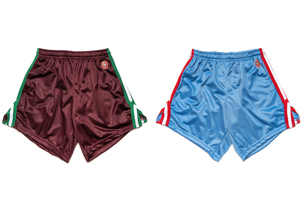 American-Trench-Launches-'Original-Equipment'-Sportswear-Line-brown-and-light-blue-shorts