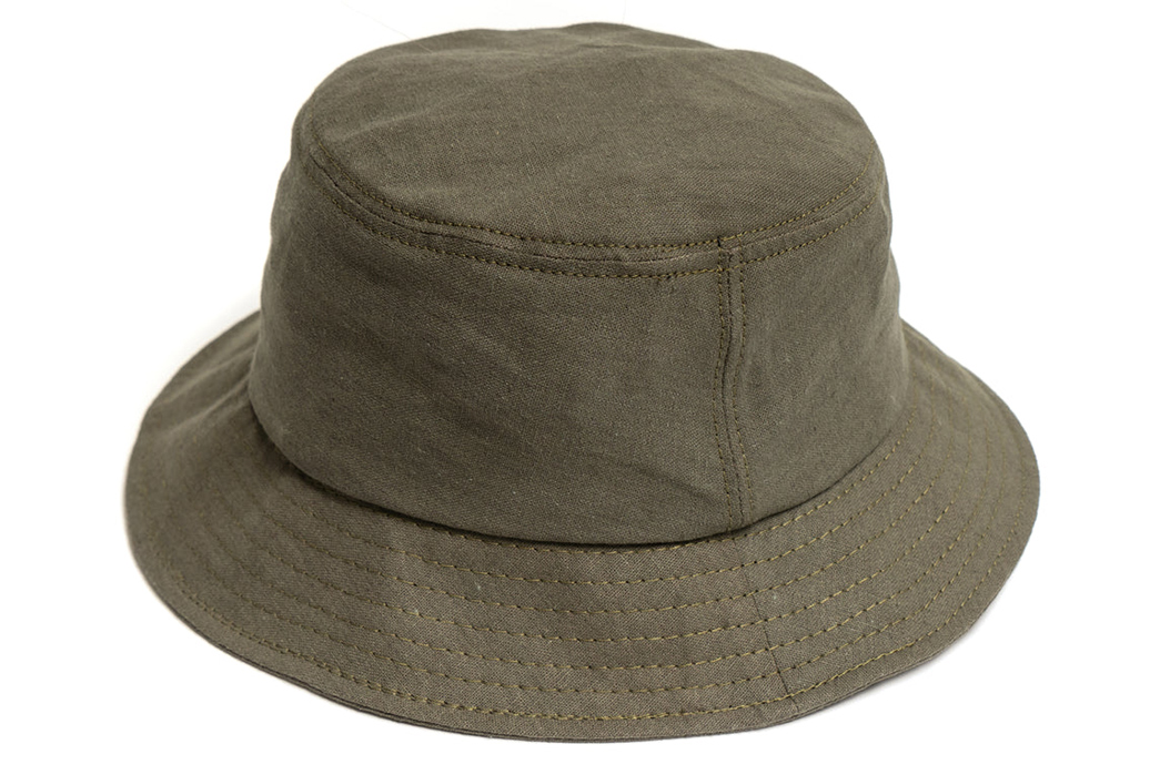 American-Trench's-Cotton-Linen-Bucket-Hat-Is-Made-In-Brooklyn-green