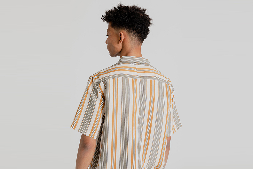 Feel-the-Breeze-In-Kestin's-Short-Sleeve-Granton-Shirt-model-back