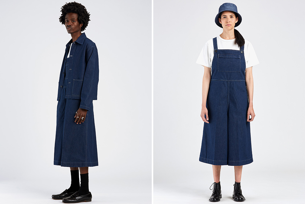 Levi's-Made-&-Crafted-Resurrects-Defunct-1950s-'Denim-Family'-Label-male-and-female-in-blue-2