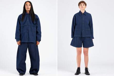 Levi's-Made-&-Crafted-Resurrects-Defunct-1950s-'Denim-Family'-Label-male-and-female-in-blue