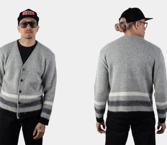 Rats-Constructs-Handsome-Gradient-Stripe-Cardigan-From-Kid-Mohair-Blend-model-front-back