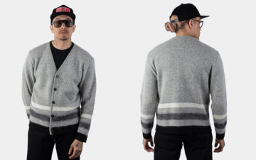 Rats-Constructs-Handsome-Gradient-Stripe-Cardigan-From-Kid-Mohair-Blend-model-front-back