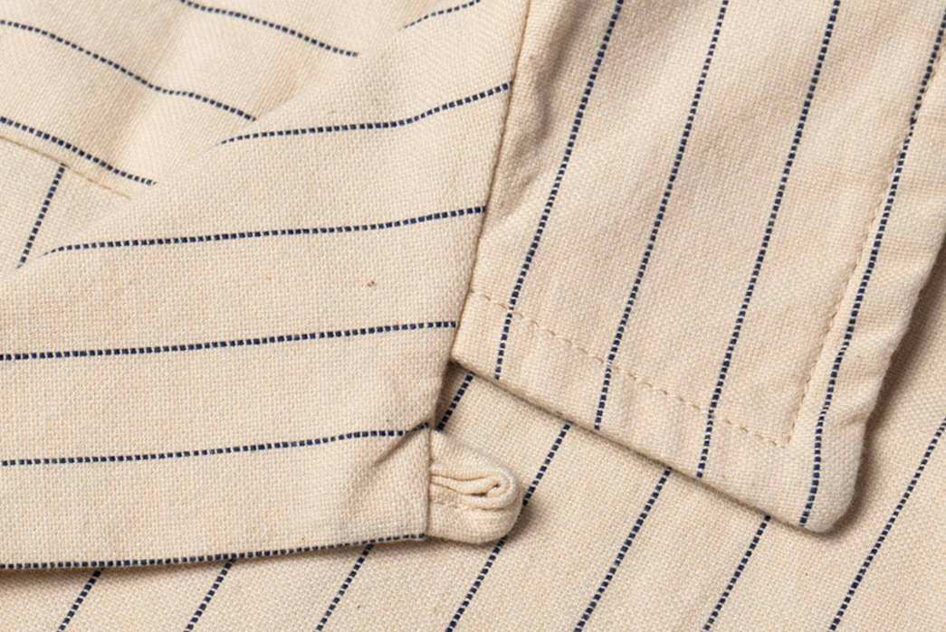 Benzak-Renders-Its-Holiday-Shirt-In-Baseball-Stripe-Japanese-Twill-detailed