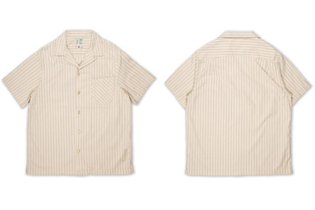 Benzak-Renders-Its-Holiday-Shirt-In-Baseball-Stripe-Japanese-Twill-front-back